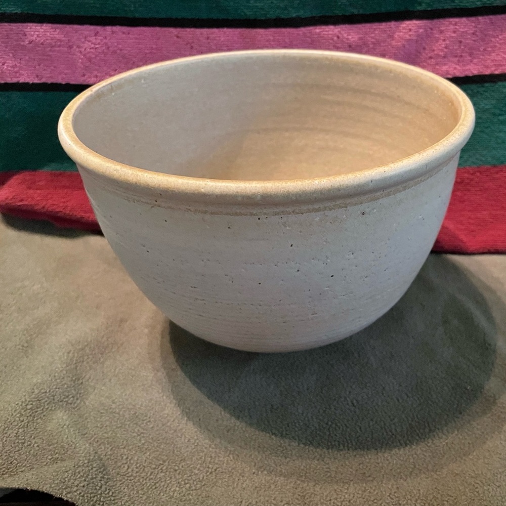 Vintage Hand Made One of a Kind Stoneware Artisan Bowl